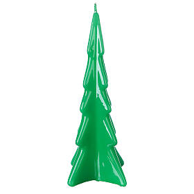 Oslo green Christmas candle 20 cm