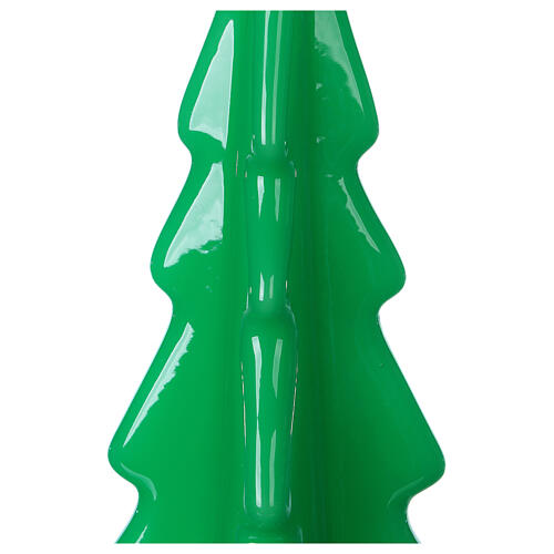 Świeczka bożonarodzeniowa drzewo Oslo kolor zielony, h 20 cm 2