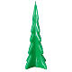 Świeczka bożonarodzeniowa drzewo Oslo kolor zielony, h 20 cm s1