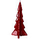 Świeczka bożonarodzeniowa drzewo Oslo kolor bordowy, h 20 cm s3