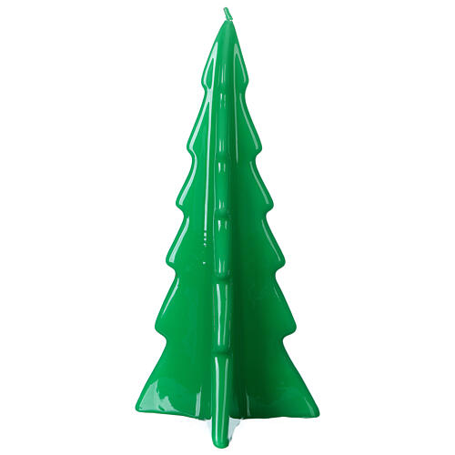 Vela navideña árbol Oslo verde 26 cm 3