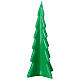 Vela navideña árbol Oslo verde 26 cm s1