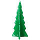 Vela navideña árbol Oslo verde 26 cm s3