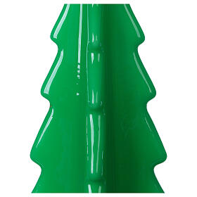 Bougie Noël sapin Oslo vert 26 cm