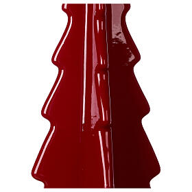 Oslo burgundy Christmas candle 12 cm