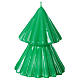 Vela navideña árbol Tokyo verde 12 cm s2