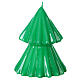 Candela natalizia albero Tokyo verde 12 cm s1