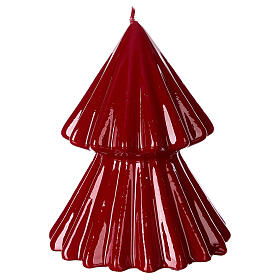 Tokyo burgundy Christmas candle 12 cm