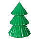 Vela navideña árbol Tokyo verde 17 cm s3