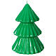 Pine tree candle in Tokyo green 17 cm s1