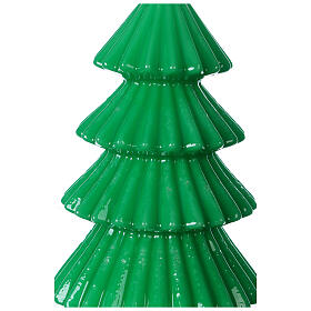 Vela navideña árbol Tokyo verde 23 cm