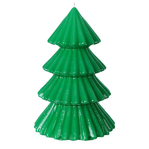 Vela navideña árbol Tokyo verde 23 cm 3