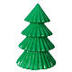 Vela navideña árbol Tokyo verde 23 cm s1