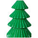 Vela navideña árbol Tokyo verde 23 cm s2