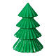 Vela navideña árbol Tokyo verde 23 cm s3