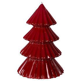 Tokyo burgundy Christmas candle 23 cm