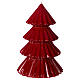 Candela natalizia albero Tokyo bordeaux 23 cm s1