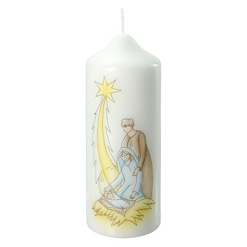 Candle, Holy Family with comet, 165x60 mm 1