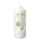 Christmas candle golden stars bows165x60 mm s1