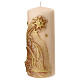 Nativity candle with comet star relief 150x60 mm s2