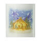 Bougie blanche Noël cabane Nativité 4 pcs 120x60 mm s2