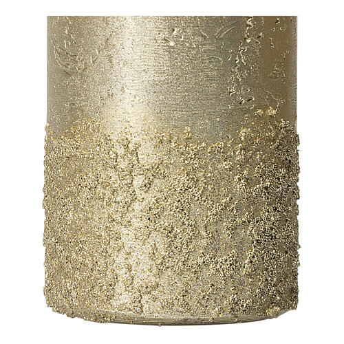 Candele Natale oro champagne 2 pz 170x70 mm 3