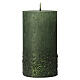 Green Christmas candles with glitter, set of 4, 110x60 mm s2