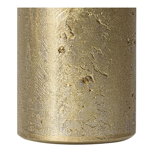Christmas candles, old gold, set of 2, 170x70 mm 3