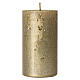Christmas candles, old gold, set of 4, 110x60 mm s2