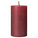 Red ruby Christmas candles, set of 2, 170x70 mm s2