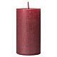 Candele Natale rosso perlato 4 pz 110x60 mm s2