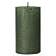 Pearly green Christmas candles, set of 2, 170x70 mm s2
