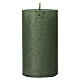 Christmas candles, translucent green, set of 4, 110x60 mm s2