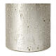 Candele Natale grigio titanio perlato 4 pz 110x60 mm s3