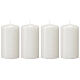 Bougies de Noël blanc satiné 4 pcs 150x60 mm s1