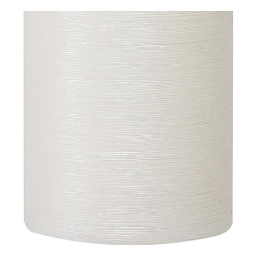 Christmas candles, satin white, set of 4, 130x70 mm 3