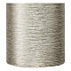 Candele grigio argento satinate 4 pz 150x60 mm s3