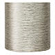 Christmas candles in silver satin 4 pcs 130x70 mm s3