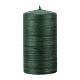 Candele natalizie verde satinato 4 pz 130x70 mm s3