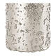 Christmas candles, glittery silver, set of 4, 100x60 mm s3