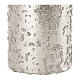 Christmas candles, set of 4, glittery silver, 150x70 mm s3