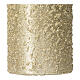 Christmas candles, glittery champagne-coloured, set of 4, 100x60 mm s3