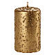 Christmas candles, old gold with glitter, set of 4, 150x70 mm s2
