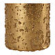 Christmas candles, old gold with glitter, set of 4, 150x70 mm s3