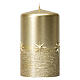 Golden Christmas candles, set of 4, stars, 100x60 mm s2