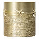 Golden Christmas candles, set of 4, stars, 100x60 mm s3