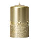Golden candles 4 pcs Christmas stars 100x60 mm s2