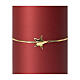 Velas de Natal vermelhas opacas com estrela dourada 4 unidades, 15x6 cm s3