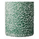 Green candles with snow flakes, Christmas set of 4, 120x50 mm s3