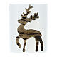 White Christmas candles reindeer decor 4 pcs 80x60 mm s2